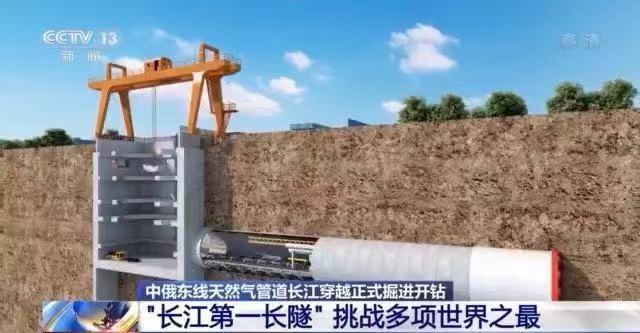 中俄东线天然气管道长江穿越工程正式掘进开钻